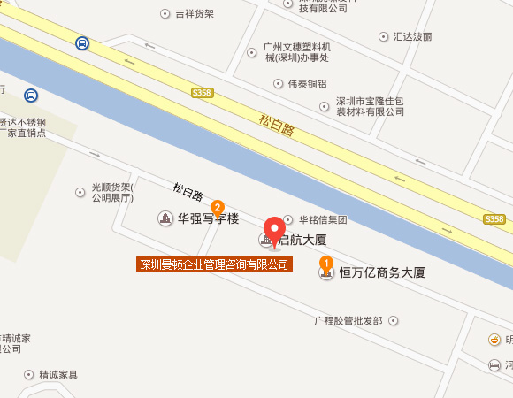 深圳市曼顿企业管理咨询有限公司地图
